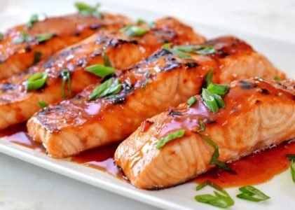 Bourbon Chili-Glazed Salmon